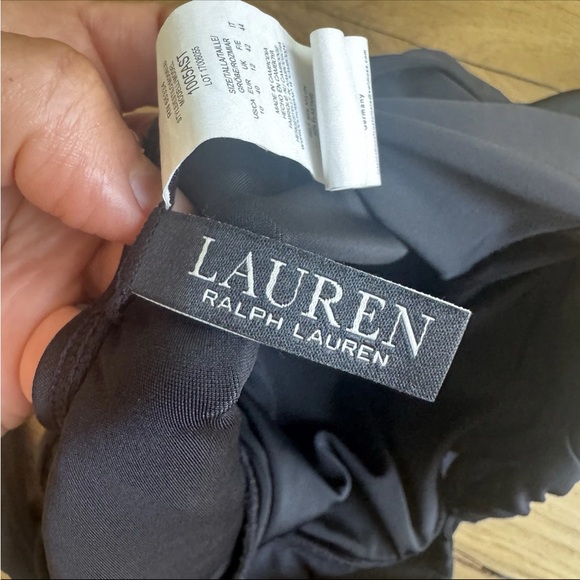 Lauren Ralph Lauren Black One-Piece Swimsuit US 10 – Tummy Control, Twist Front - Picture 2 of 9